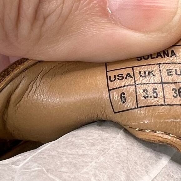 Vionic Solana Leather Strappy Platform Sandal Tan Buckle J4525L1200 Women 6W NWB - Picture 9 of 10